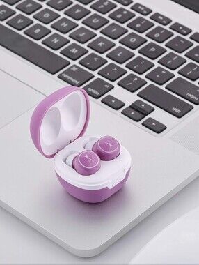 Truly Wireless Bluetooth Earbuds  with Charging Case (Purpley Pink)Waterproof